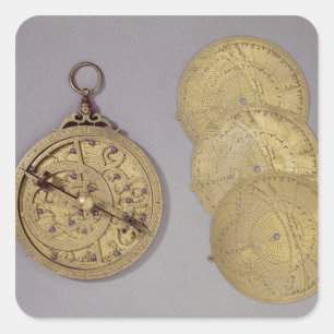 Adesivo Quadrado Astrolabe, 1216