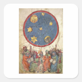 Adesivo Quadrado Astrologia. Os 7 planetas antigos e o Antigo Testa