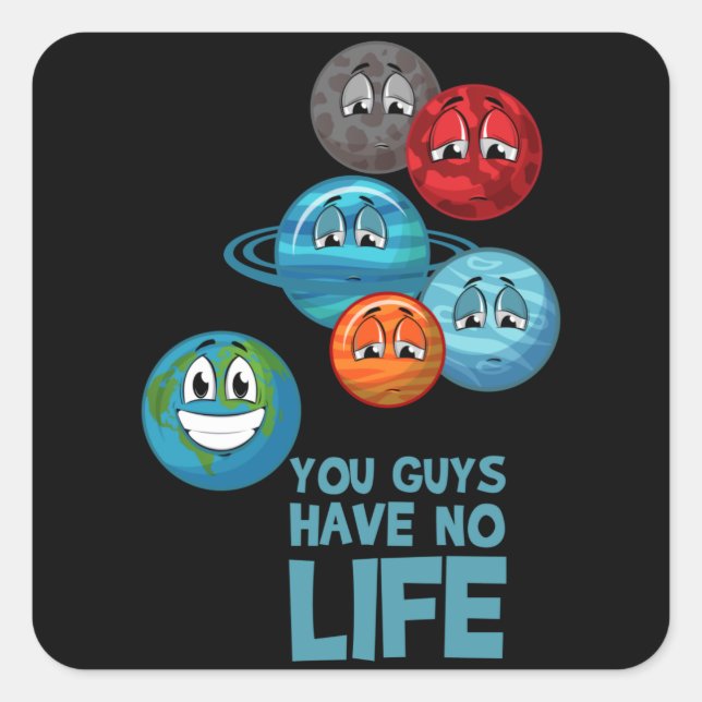 Adesivo Quadrado Astronomia Adulta Astronômica Hobby Solar (Frente)