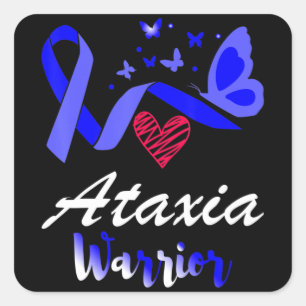 Adesivo Quadrado Ataxia Warrior Butterfly Suporte a T-Shirt