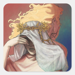 Adesivo Quadrado Até que tenhamos rosto - rual e psíquica