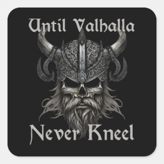 Adesivo Quadrado Até Valhalla Nunca Se Conhecer