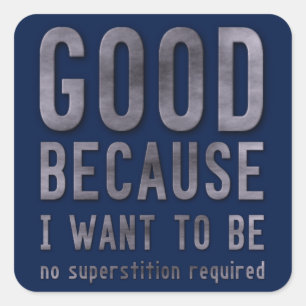 Adesivo Quadrado Ateu