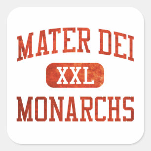 Adesivo Quadrado Atletismo dos monarca de Mater Dei