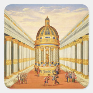 Adesivo Quadrado Ato mim, cenas VII e VIII: O templo de Baccus