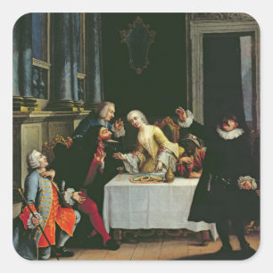 Adesivo Quadrado Atores cómicos