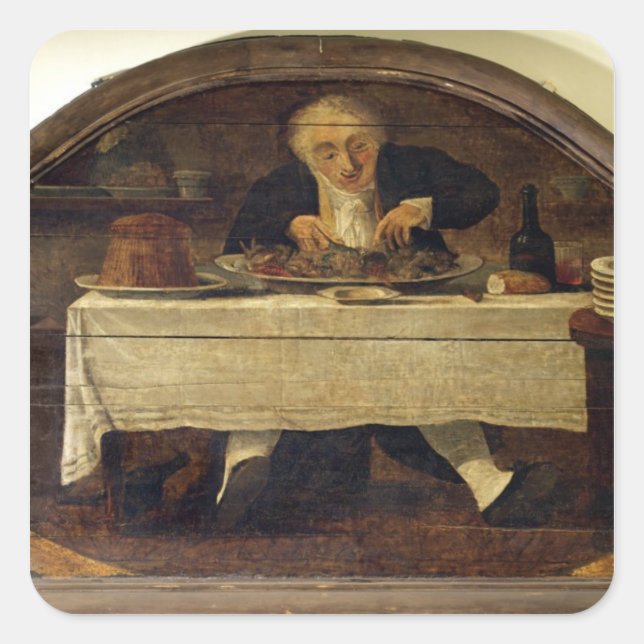 Adesivo Quadrado Au Gourmand', sinal de compro para Corcellet (Frente)
