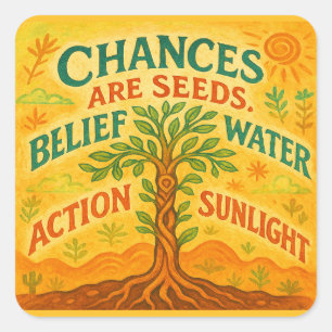 Adesivo Quadrado Aumente suas metas