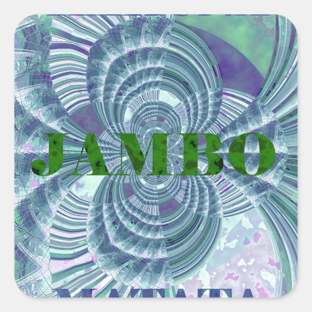 Adesivo Quadrado Aurora Matata Art Impressão (Frente)