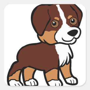 Adesivo Quadrado aussie red tri