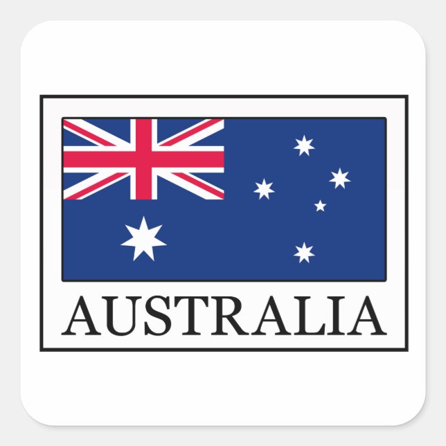 Adesivo Quadrado Austrália (Frente)