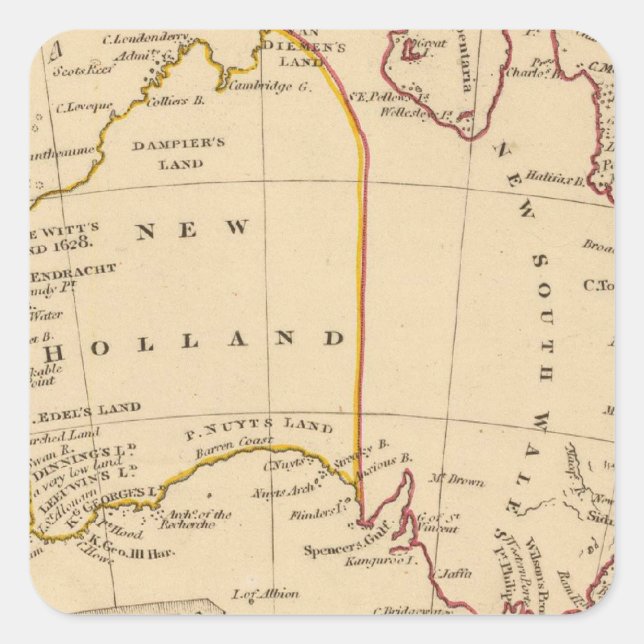 Adesivo Quadrado Austrália 7 (Frente)