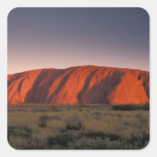 Adesivo Quadrado Austrália, Parque Nacional Uluru. Uluru ou