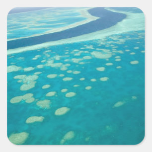 Adesivo Quadrado Austrália, Queensland, Costa de Whitsunday, Grande