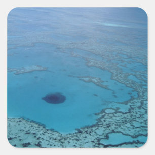 Adesivo Quadrado Austrália, Queensland. Grande Barreira de Coral