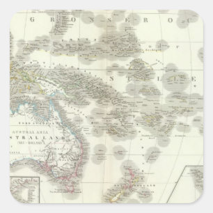 Adesivo Quadrado Australiano - Austrália