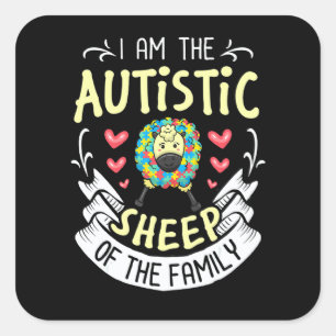 Adesivo Quadrado Autismo Autista Síndrome de Asperger Aspie Puzzle