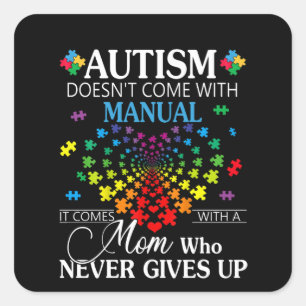 Adesivo Quadrado Autista Autismo não vem com manual