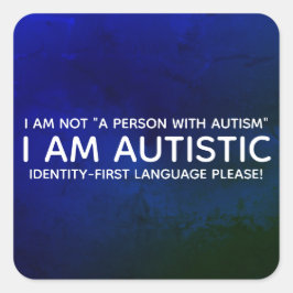 Adesivo Quadrado Autista Identidade-Próxima