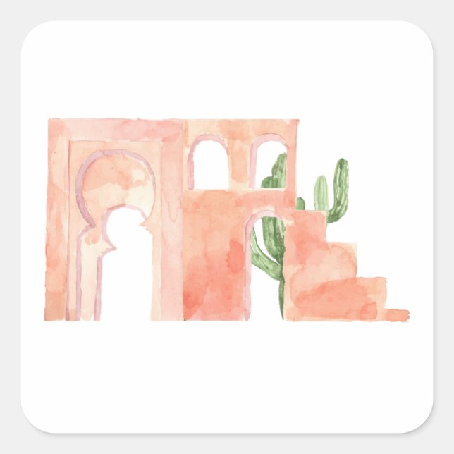 Adesivo Quadrado Autocollant (Frente)