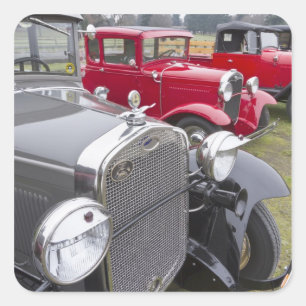 Adesivo Quadrado Automóveis Ford antigos