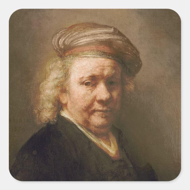 Adesivo Quadrado autorretrato, 1669 (Frente)