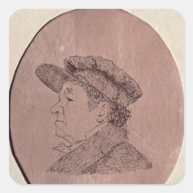 Adesivo Quadrado Autorretrato, 1824 (Frente)