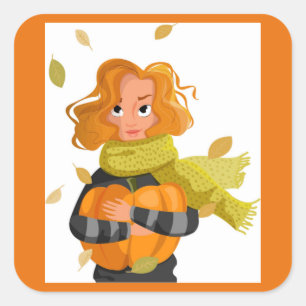 ADESIVO QUADRADO AUTUMN MULHER