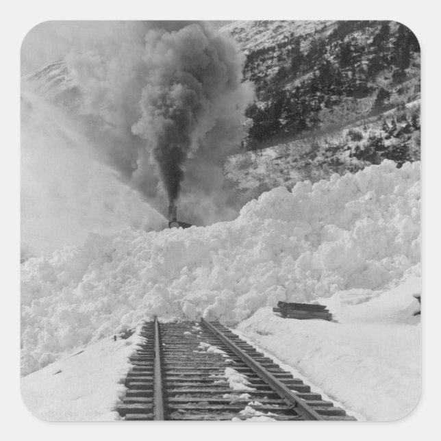 Adesivo Quadrado Avalanche Train Tracks (Frente)
