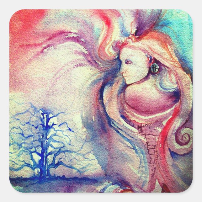 Adesivo Quadrado AVALON / Magia e Mistério (Frente)