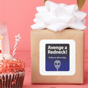 Adesivo Quadrado Avenge a Redneck