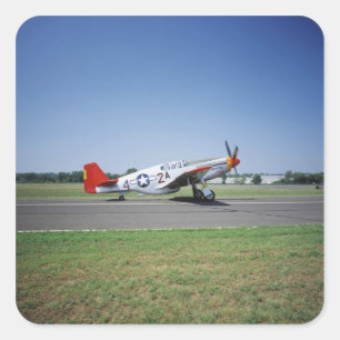 Adesivo Quadrado avião P-51 C Tuskegee Red Tail no CAF Air