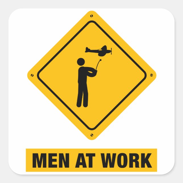 Adesivo Quadrado Avião RC (Frente)