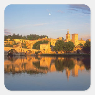 Adesivo Quadrado Avinhão, Vaucluse, Provença, França, Ródano