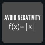 Adesivo Quadrado avoid negativity math equation<br><div class="desc">avoid negativity math equation, avoid negativity, math equation, math, math student, mathematics teacher, math teacher, mathematics, mathematicians, mathematicians job, math genius, mathematicians career, calculator, math geek, math nerd, math struggle, math quiz, math geeks, equation, math instructor, numbers, faculty, equations, math club, idea</div>