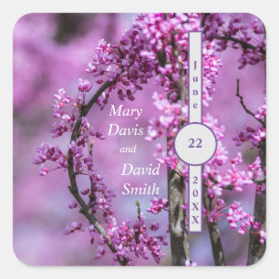Adesivo Quadrado Avondale Redbud Art Wedding