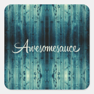 Adesivo Quadrado Awesomesauce Wood Panel
