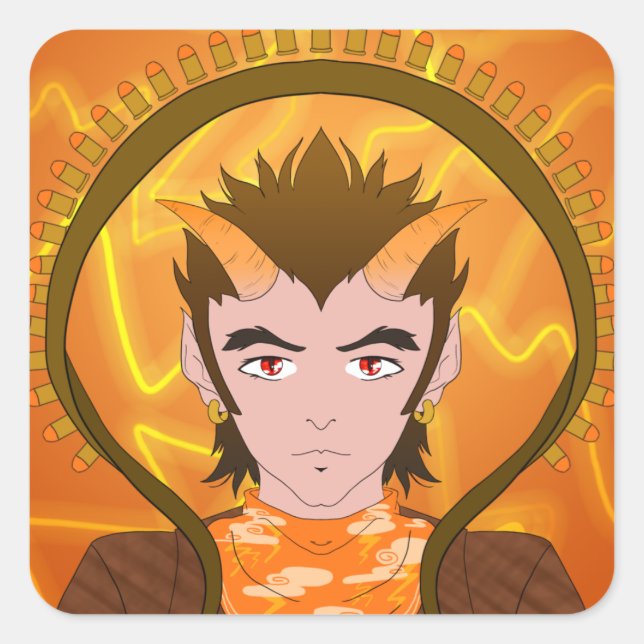 Adesivo Quadrado AWGRaijin (Frente)