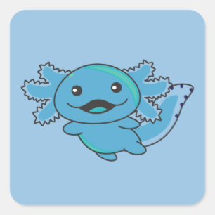 Adesivo Quadrado Axolotl Diferentes Tipos De Axolotls Sweet Axolotl