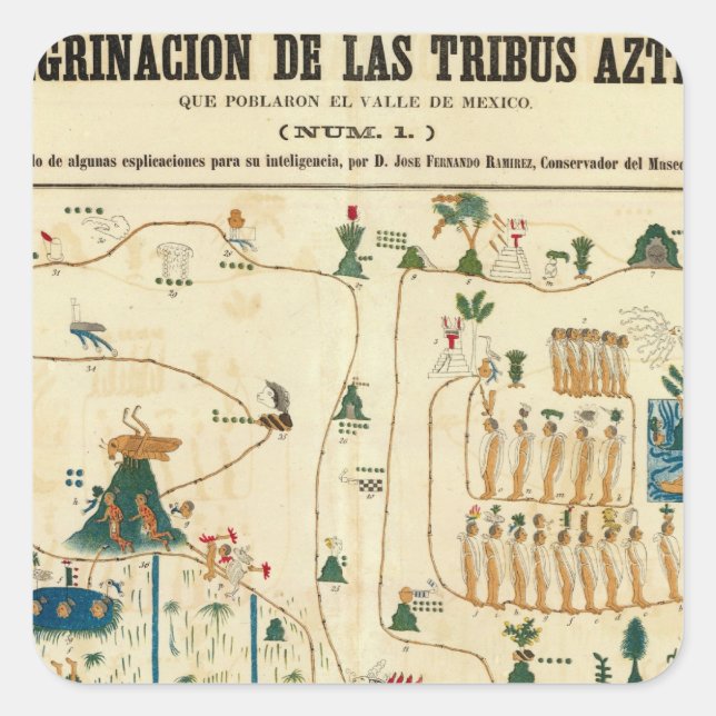 Adesivo Quadrado Aztec Vale do México 2 (Frente)