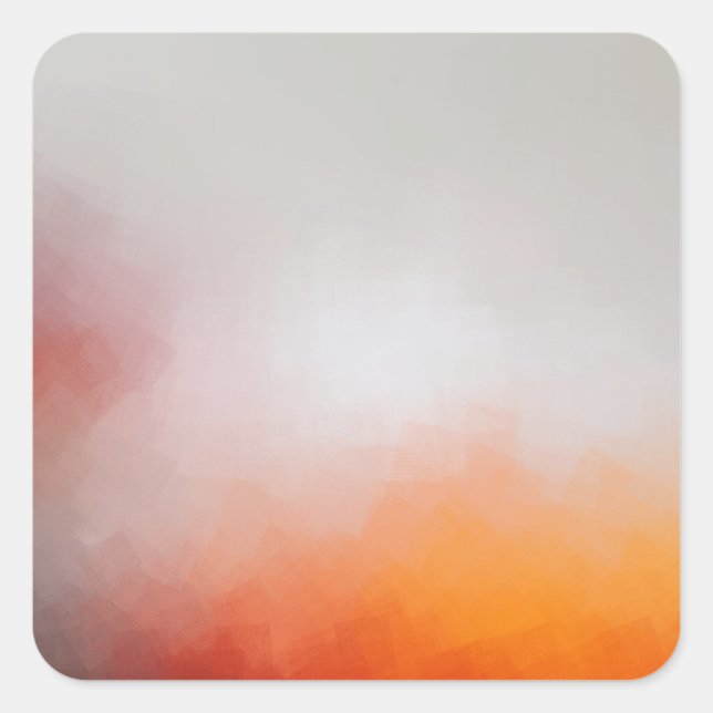 Adesivo Quadrado Azul Cor-de-rosa Vermelho Púrpura Amarelo Laranja  (Frente)