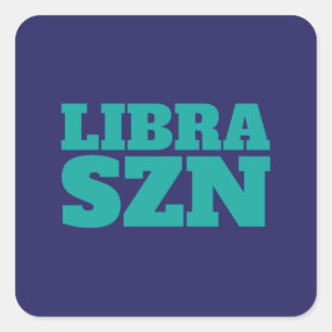 Adesivo Quadrado Azul Escuro - Libra Ciana Legal