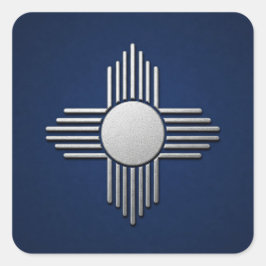 Adesivo Quadrado Azul Novo México