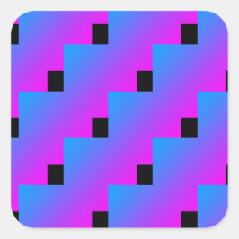 Adesivo Quadrado Azul rosa Legal 4Jojo