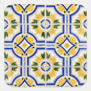 Adesivo Quadrado azulejo brilhante, Portugal