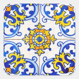 Adesivo Quadrado Azulejo de Arte do Azulejo