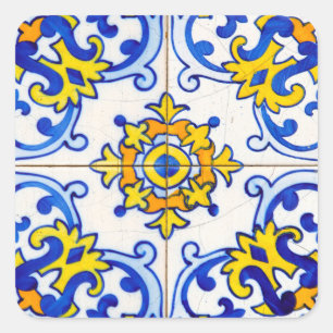 Adesivo Quadrado Azulejo de Arte do Azulejo