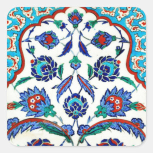 Adesivo Quadrado azulejo do iznik