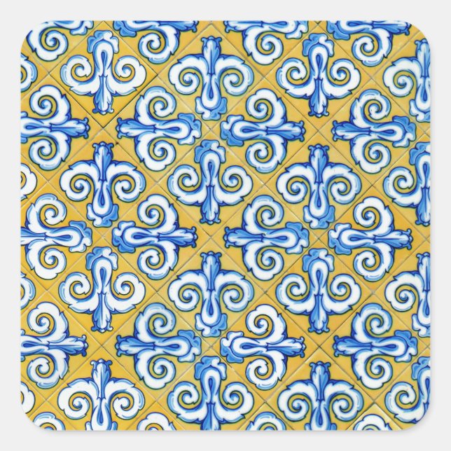 Adesivo Quadrado Azulejo espanhol (Frente)