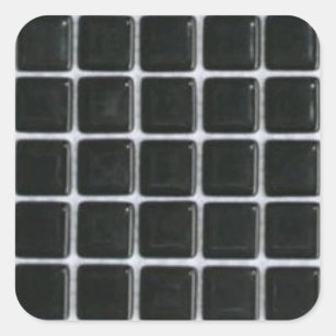 Adesivo Quadrado azulejo-etiqueta-preto-vidro-quadrados